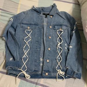 Forever 21 oversized denim jacket